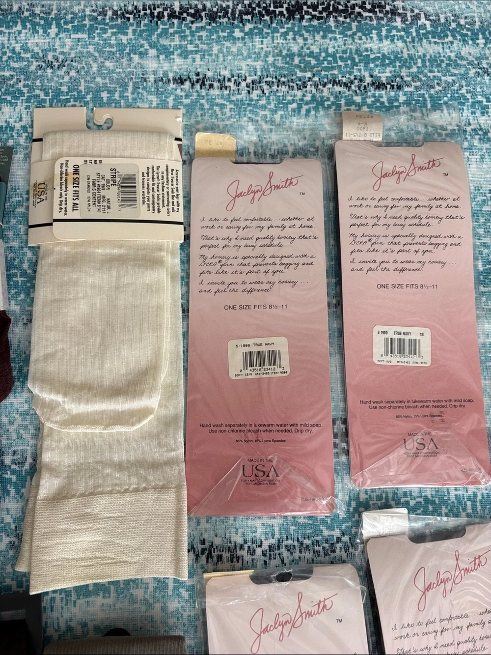Vintage Deadstock Designer Trouser Socks Knee Highs Lot 13 Pairs NOS